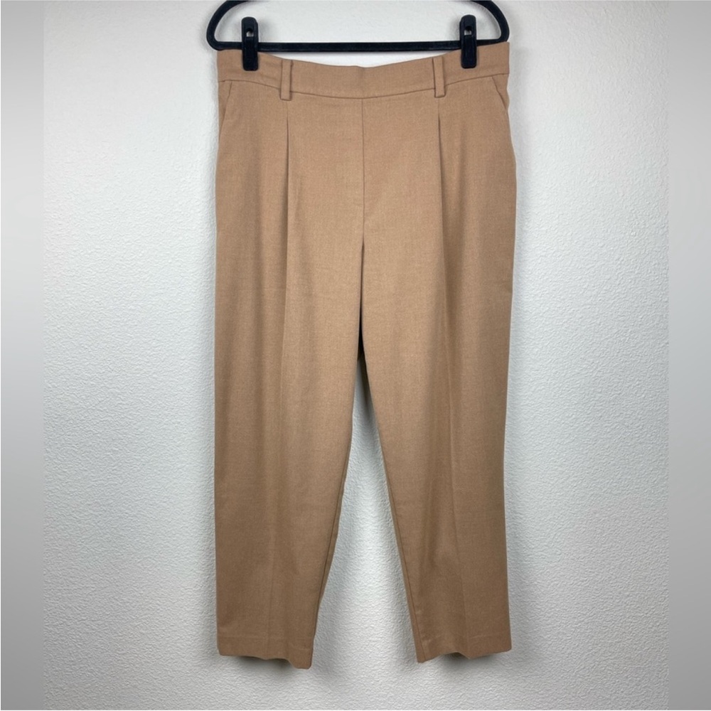 LOFT Women's Large Career Office Pants Trousers Camel Brown Neutral Minimalist